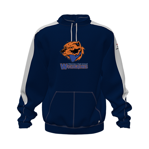 [CUS-DFW-HOOD-FLC-LSL-NVY-YXS-LOGO3] Hoodie (Youth XS, Navy, Logo 3)