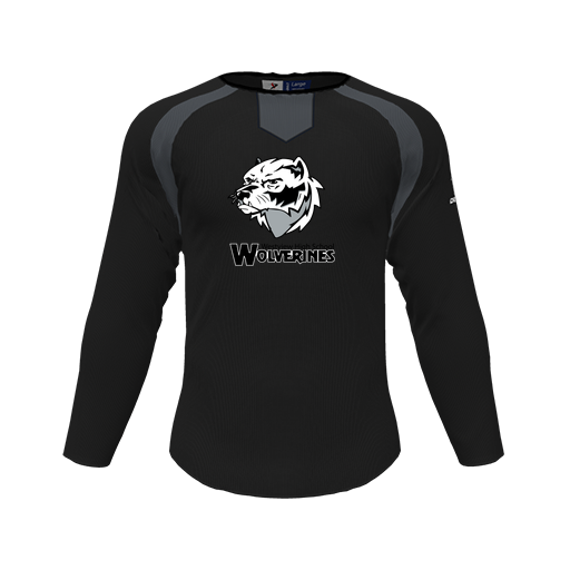 [CUS-DFW-PULL-FLC-CNK-LSL-BLK-YS-LOGO2] Pullover (Youth S, Black, Logo 2)