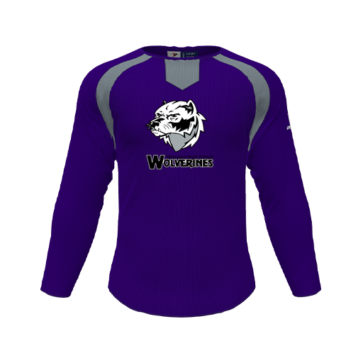 [CUS-DFW-PULL-FLC-CNK-LSL-PUR-YS-LOGO2] Pullover (Youth S, Purple, Logo 2)