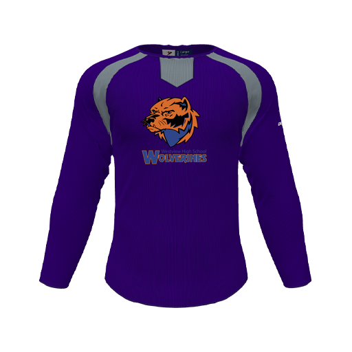 [CUS-DFW-PULL-FLC-CNK-LSL-PUR-YS-LOGO3] Pullover (Youth S, Purple, Logo 3)