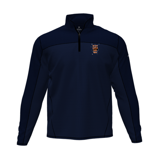 [CUS-DFW-QTRZ-PER-LSL-NVY-AS-LOGO1] Quarter Zip Pullover (Adult S, Navy, Logo 1)