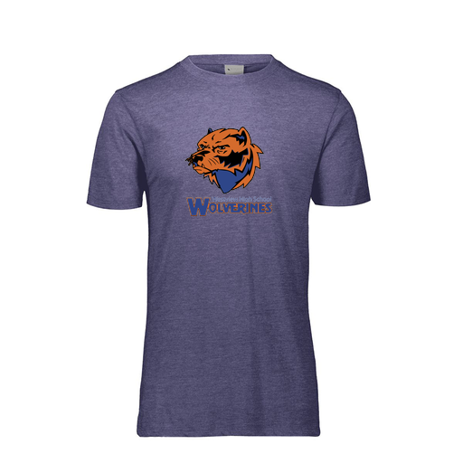 [FTSCUBRY-AS-LOGO3] Decker Men's Tri-Blend T-Shirt - Short Sleeve (Adult S, Royal, Logo 3)