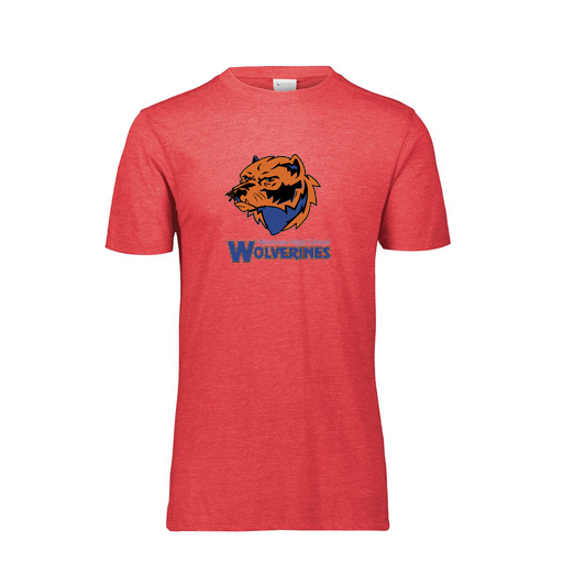 [FTSCUBRD-AS-LOGO3] Decker Men's Tri-Blend T-Shirt - Short Sleeve (Adult S, Red, Logo 3)