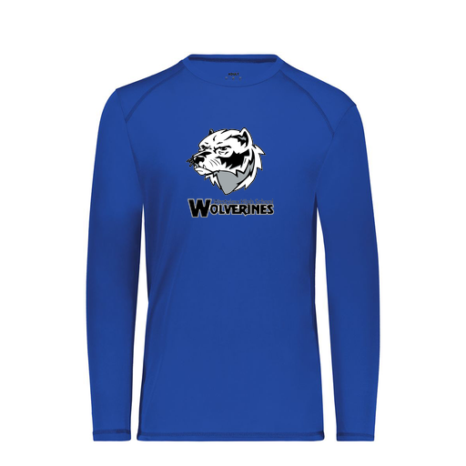 [6845.060.S-LOGO2] Men's SoftTouch Long Sleeve (Adult S, Royal, Logo 2)