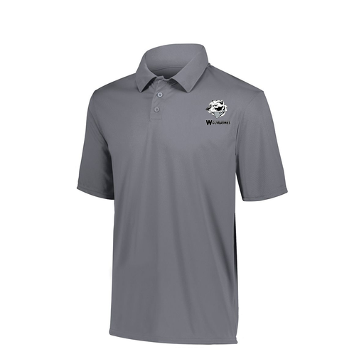 [5018.059.S-LOGO2] Youth Vital Polo (Youth S, Gray, Logo 2)