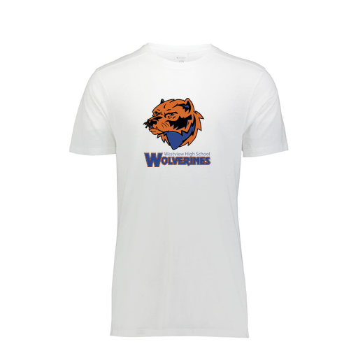 [FTSCUBWH-YS-LOGO3] Decker Youth Tri-Blend T-Shirt - Short Sleeve (Youth S, White, Logo 3)