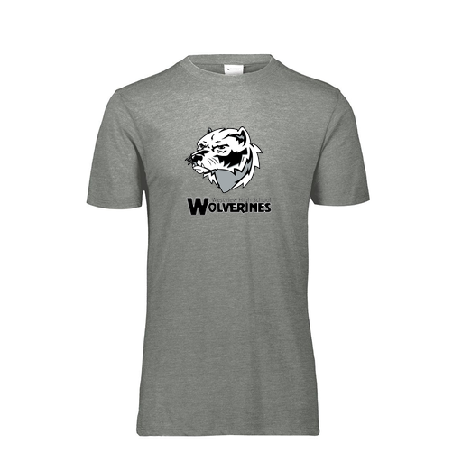 [FTSCUBGY-YS-LOGO2] Decker Youth Tri-Blend T-Shirt - Short Sleeve (Youth S, Gray, Logo 2)