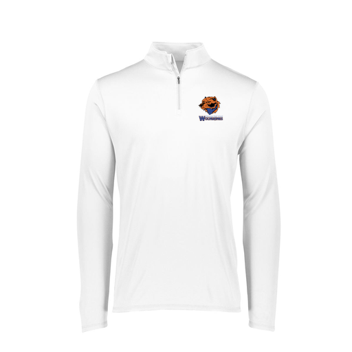 [2787.005.XS-LOGO3] Ladies Dri Fit 1/4 Zip Shirt (Female Adult XS, White, Logo 3)