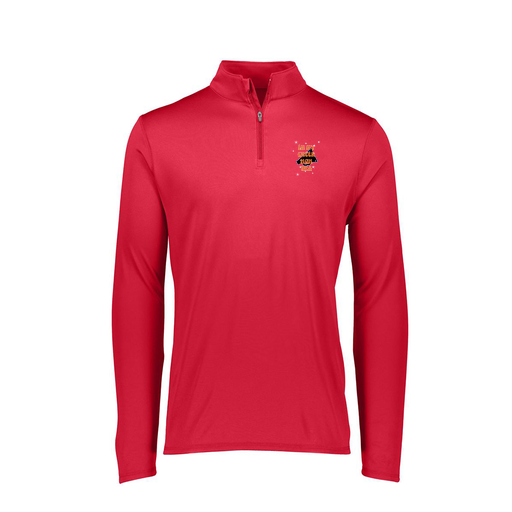 [FTLQFLRD-FAXS-LOGO1] Ladies Flex-Lite 1/4 Zip Shirt (Female Adult XS, Red, Logo 1)