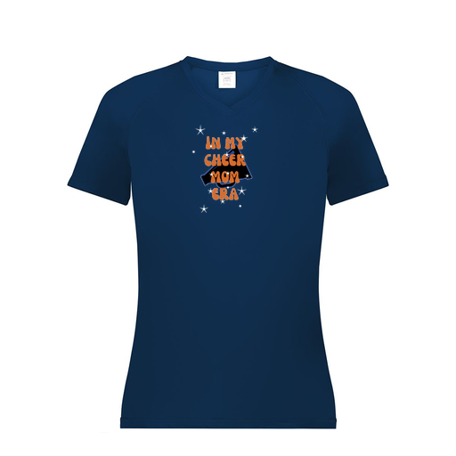 [2792.065.XS-LOGO1] Ladies Smooth Sport V-Neck T-Shirt (Female Adult XS, Navy, Logo 1)