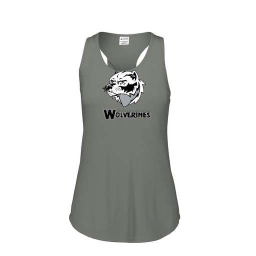 [3078.013.S-LOGO2] Ladies Tri Blend Tank Top (Female Adult S, Gray, Logo 2)