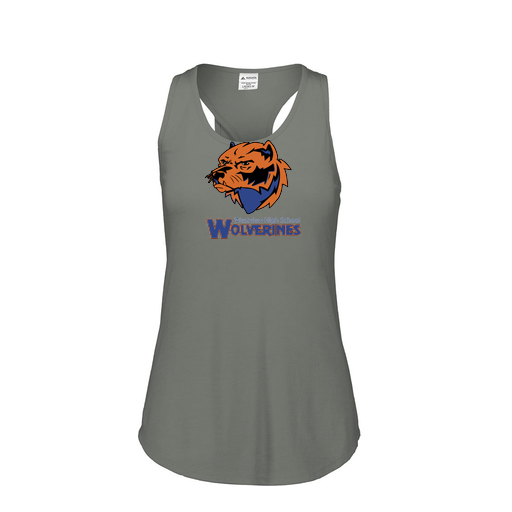 [FT0TUBGY-FAS-LOGO3] Ladies Tri Blend Tank Top (Female Adult S, Gray, Logo 3)