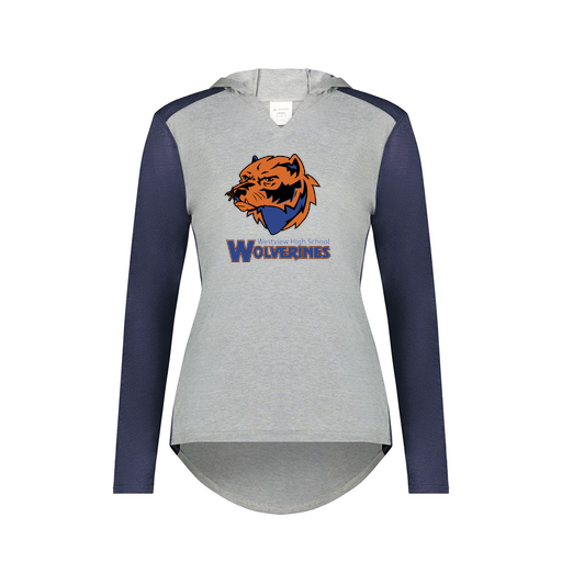 [6902.29V.XS-LOGO3] Ladies Vintage Hoodie (Female Adult XS, Navy, Logo 3)