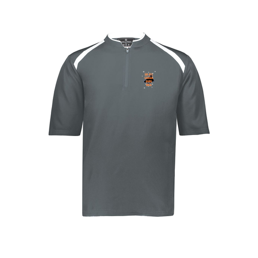 [229581-AS-GRY-LOGO1] Men's Dugout Short Sleeve Pullover (Adult S, Gray, Logo 1)