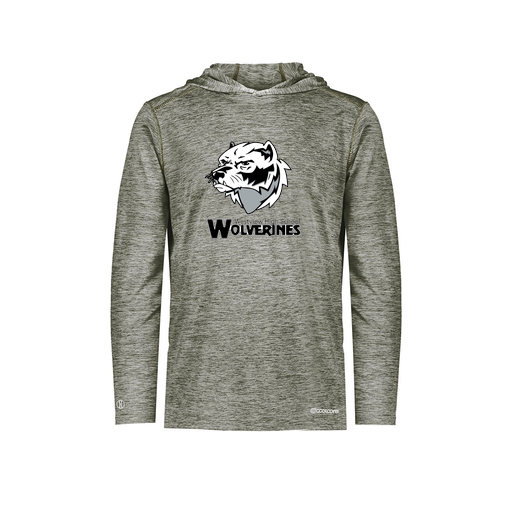 [FOLHCGGY-AS-LOGO2] Decker Men's Charge Hoodie (Adult S, Gray, Logo 2)