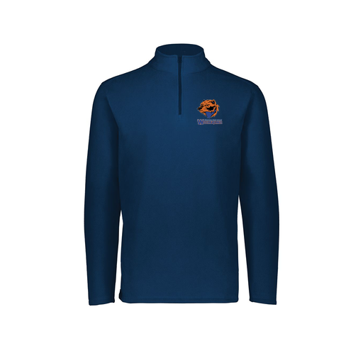 [6863.065.XS-LOGO3] Men's MicroFleece 1/4 Zip Pullover (Adult XS, Navy, Logo 3)