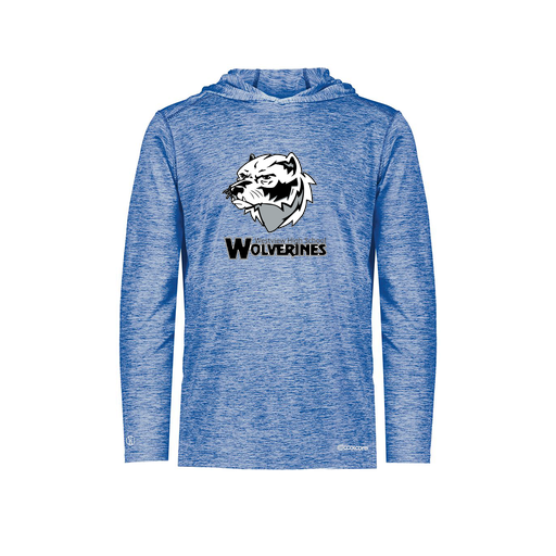 [FOLHCGRY-YS-LOGO2] Decker Youth Charge Hoodie (Youth S, Royal, Logo 2)