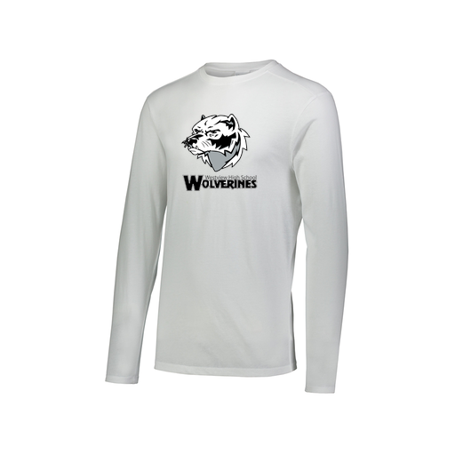 [FTLCUBWH-AXS-LOGO2] Decker Men's Tri-Blend T-Shirt - Long Sleeve (Adult XS, White, Logo 2)