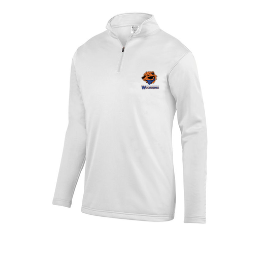 [FOLQFFWH-AS-LOGO3] Decker Men's FlexFleece 1/4 Zip (Adult S, White, Logo 3)