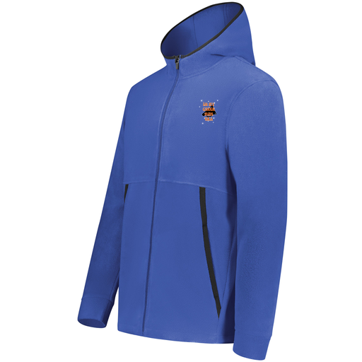 [6858.060.XS-LOGO1] Men's Chill Full Zip Fleece (Adult XS, Royal, Logo 1)