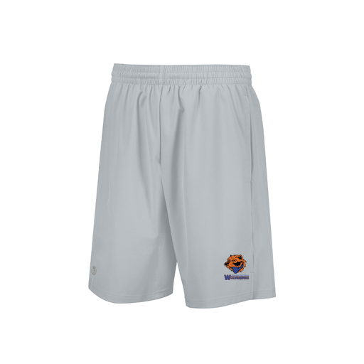 [229556.099.XS-LOGO3] Men's Weld Short (Adult XS, Silver, Logo 3)