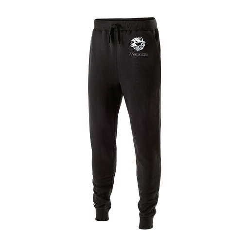 [229548.080.XS-LOGO2] Men's 60/40 Fleece Jogger (Adult XS, Black, Logo 2)