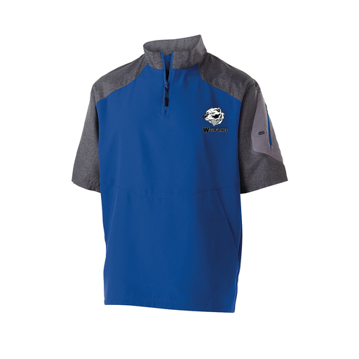 [229545.H02.XS-LOGO2] Men's Raider SS Pullover (Adult XS, Royal, Logo 2)