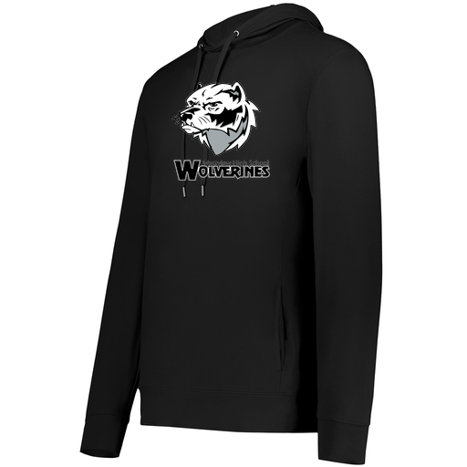 [222598.080.S-LOGO2] Men's Ventura Thin Knit Hoodie (Adult S, Black, Logo 2)