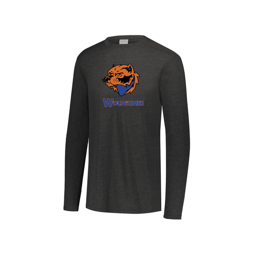 [FTLCUBBK-YS-LOGO3] Youth LS Ultra-blend T-Shirt (Youth S, Black, Logo 3)