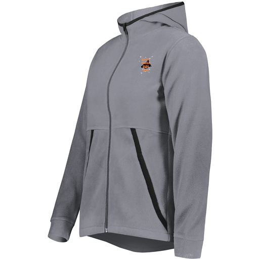 [6860.059.XS-LOGO1] Ladies Chill Full Zip Fleece (Female Adult XS, Gray, Logo 1)